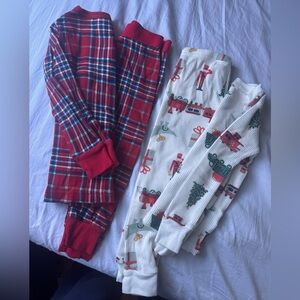 Carter's Red Plaid and White Holiday Pajama Set